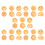 150Pcs Realistic PVC Cookie Models Yellow for Simulation Decor 1