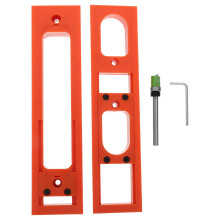 Orange Reusable Woodworking Hinge Jig Zinc Alloy Router Guide