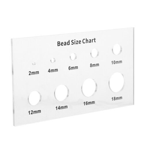 4St Compacte Bead Sizing Ruler Voor Diverse Kralen En Steentjes