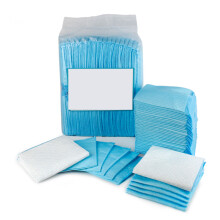 50Pcs Blue Pet Diapers Dog Training Pads Absorbent Puppy Mats