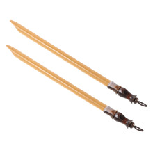 4Pcs Vintage Bamboo Dip Pen Handcrafted Craft Calligraphy Tool Beige