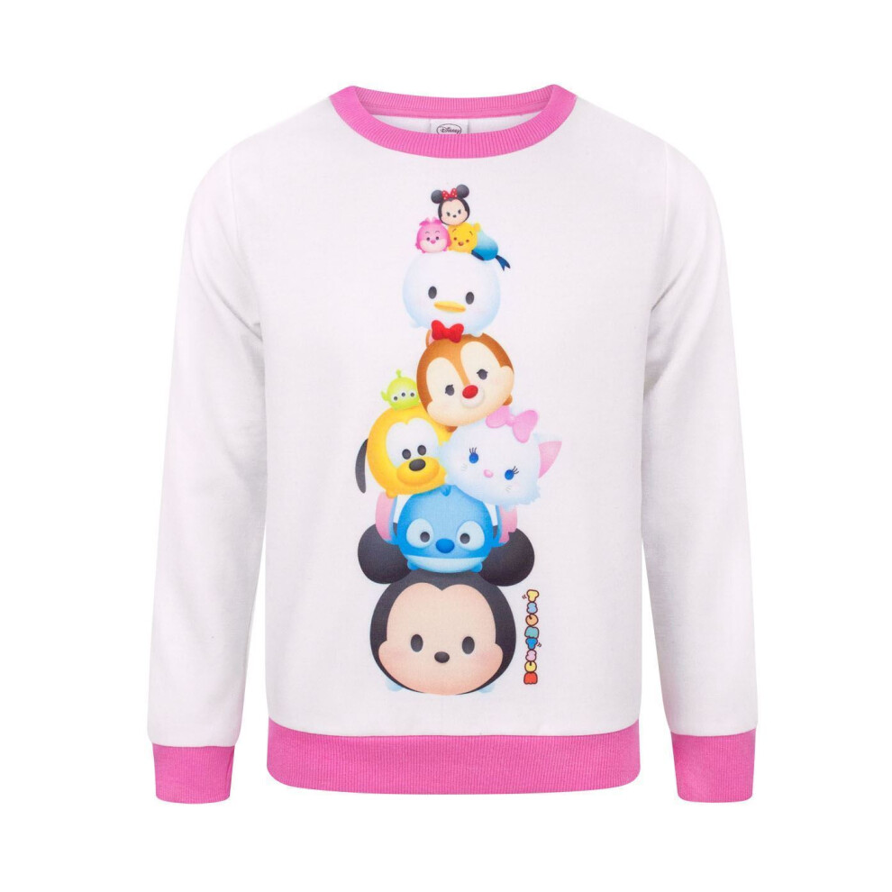 Disney (3-4 Years) Tsum Tsum Sweatshirt (Girls White)