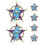 30Pièces Broche Étoile Rétro En , Accessoire Costume 1