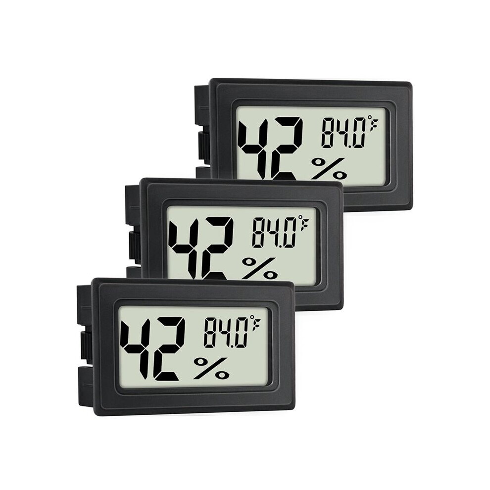Multifunctional Indoor Digital Thermometer Hygrometer - 3 Pack, Humidity Meters Gauge With Built-In Probe 4713250821849