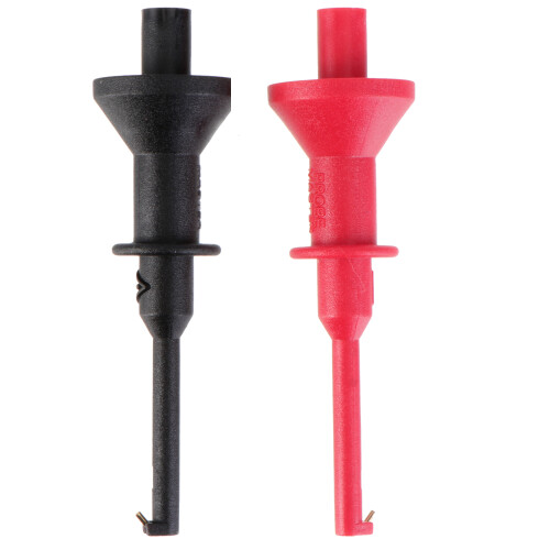 4Pcs Testing Probe Clamp Hook Clip Multimeter Test Lead Assorted Color