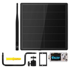 Nœud Solaire D5 avec Panneau Solaire 5 V, ESP32 LoRa 32 V3 pour WiFi Meshtastic LoRaWAN Heltec ESP32 SX1262 LoRa 915 MHz