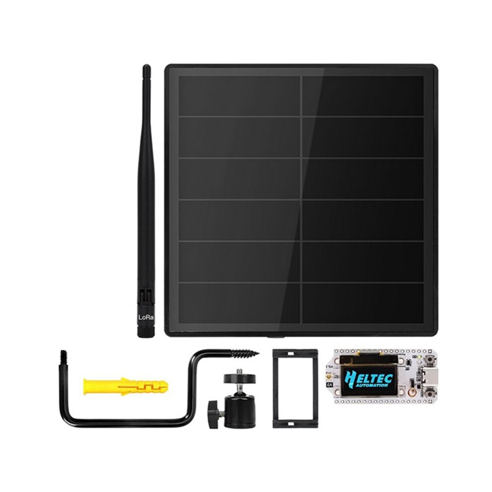 D5 Solar Node With 5V Solar Panel Esp32 Lora 32 V3 For Wifi Meshtastic Lorawan Heltec Esp32 Sx1262 Lora 915Mhz 4712710557038