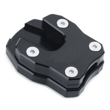 Motorfiets Zijstandaard Vergroot Uitbreiding Kickstand Pad voor CT125 CT 125 Cub 2020- (Zwart)