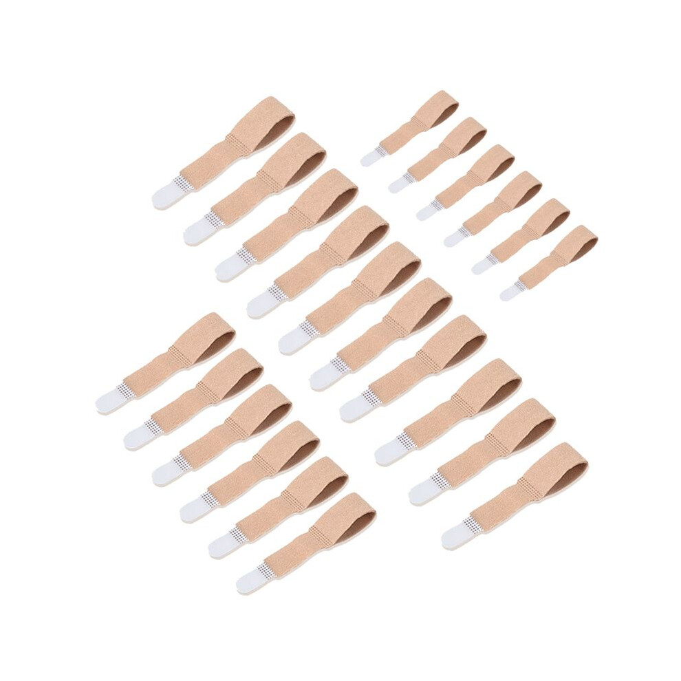 20Pcs Toe Finger Straightener Hammer Tape Hallux Valgus Corrector Bandage Toe Separator Splint Wraps Foot Care Supplies