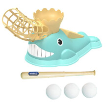 Baseball Pitching Machine Toy for Children with Bat and 3 Baseball Balls for Birthday Gifts
