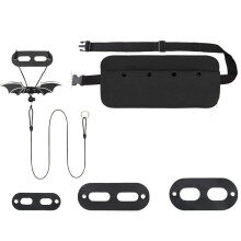 Bearded Dragon Leash and Harness Set, Bearded Dragon Accessories, Bearded Dragon Decor Suit for Outdoor Travel-Black