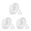 6Pairs Silicone Piercing Ear Models White Practice Training Ear Models 4