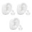 6Pairs Silicone Piercing Ear Models White Practice Training Ear Models 7