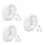 6Pairs Silicone Piercing Ear Models White Practice Training Ear Models 8