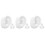 6Pairs Silicone Piercing Ear Models White Practice Training Ear Models 9