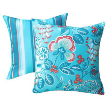 Paquete de 2 Fundas de Almohada Impermeables para Exteriores, 18x18, Fundas de Almohada Cuadradas Decorativas con Bonito Diseño Moderno para