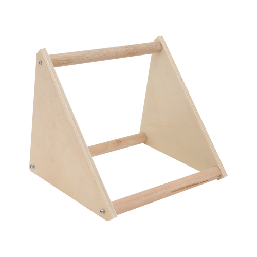 2Pièces Support Bois Khaki Stable Pour Perruche 2
