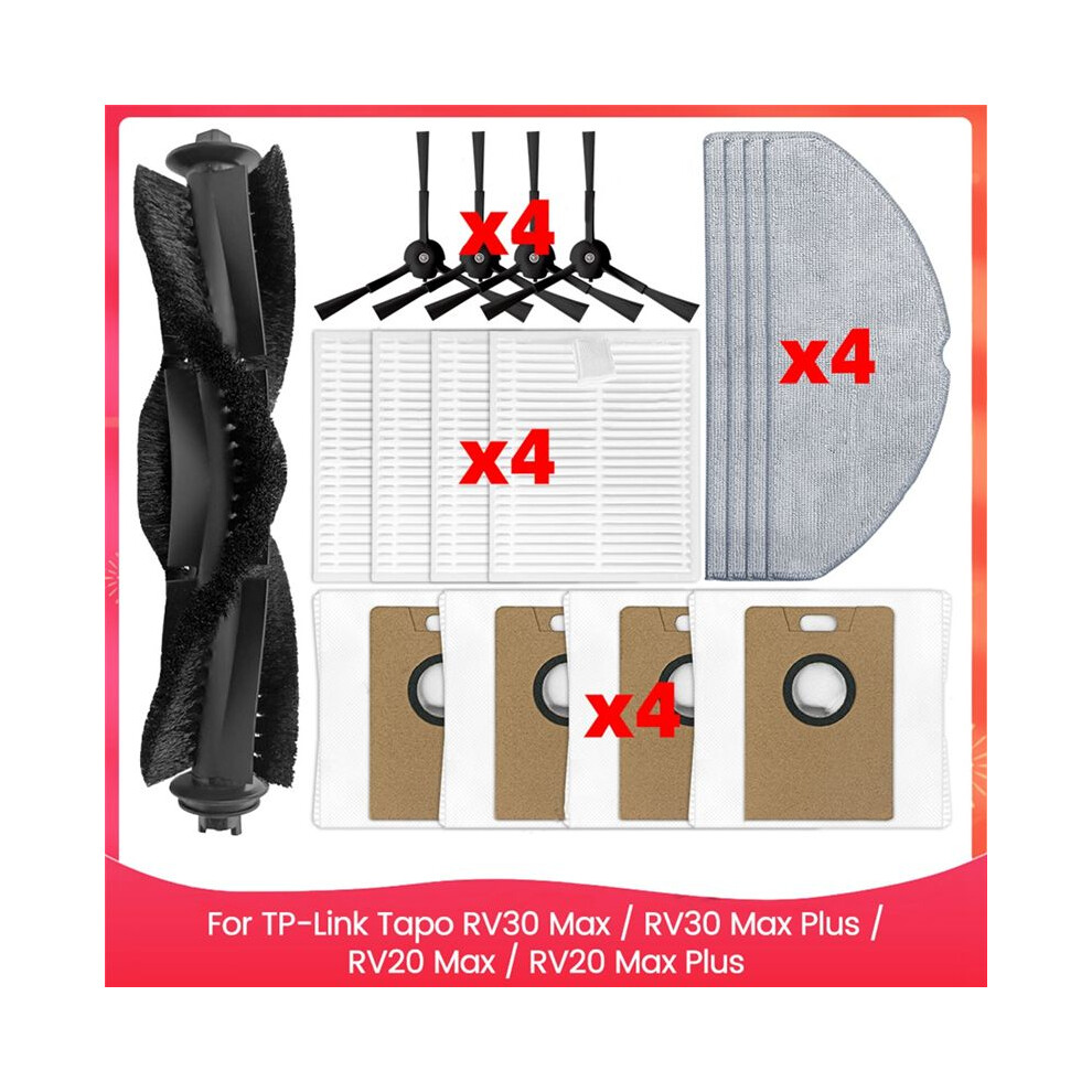 For Tapo Rv30 Max / Rv30 Max / Rv20 Max / Rv20 Max Parts Side Brush Hepa Filter Mop Pads Dust Bags 6031861986930
