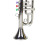 Trumpet 3 Tones 3 Colored Keys Simulation   Musical Wind Instruments for Children Birthday Party Toy Silver 5