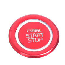 Car START Engine Button Cover Stop Key Ignition Sticker Trim for Carnival KA4 2021 2022 Red