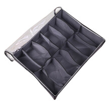 Opberger voor Schoenen voor Onder Het Bed, Opvouwbare Stoffen Schoenencontainer met Doorzichtige Hoes Doorzichtige Opbergtas voor Raam