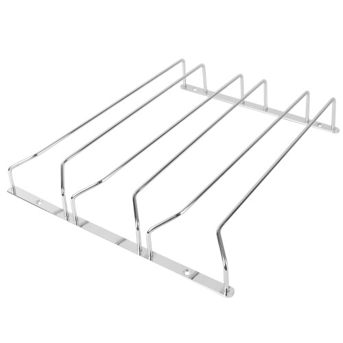 2Pcs Silver Wire Wine Glass Holder Under Cabinet Storage Rack 1
