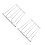 2Pcs Silver Wire Wine Glass Holder Under Cabinet Storage Rack 5