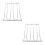 2Pcs Silver Wire Wine Glass Holder Under Cabinet Storage Rack 8