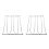 2Pcs Silver Wire Wine Glass Holder Under Cabinet Storage Rack 9