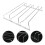 2Pcs Silver Wire Wine Glass Holder Under Cabinet Storage Rack 11