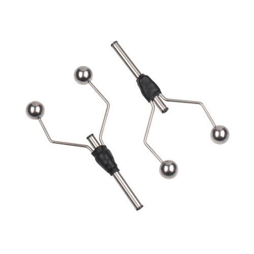 2PC Double  Bi-Ceramic Tip Fly Attaching Bobbin Holder pour Standard Bobbin Fishing Flyes Leurre Baits Making Tool