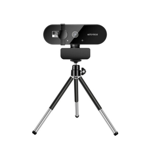 2K Full HD Webcam met Microfoon, Autofocus, 8MP, Webcamera voor Pc, Laptop, Externe Webcam, Videobellen, 2K