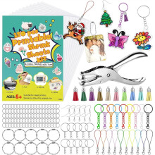 Set van 170 Printbare Krimpfolievellen, A4 Semi-Transparant Plastic Krimpfolie Printerpapier, Ideaal voor Het Maken van Sleutelhangers voor Kinderen