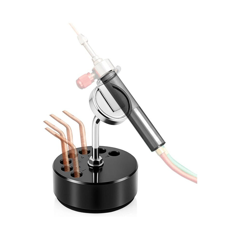 Acetylene Jewelry Torch Stand, With Magnetic Base & 7 Tip Storage Holes, Stable Organizer For Jewelers & Metalworkers 6031701795531