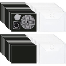 60PCS Dies & Stamps Storage Pockets and Magnet Sheets,Magnetic Die Storage,Stamp and Die Storage Pockets