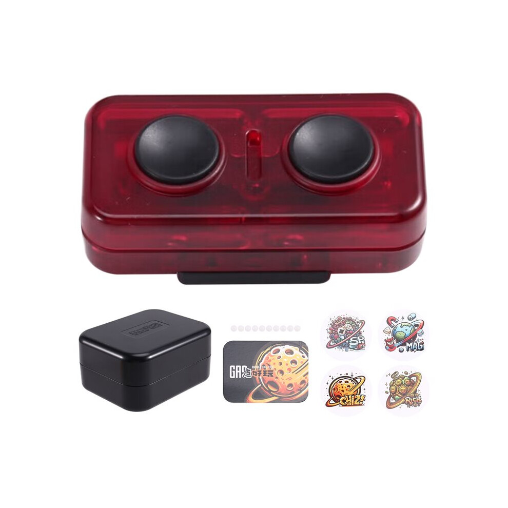 Edc Pc Push Slider Mechanical Intensive Edc Decompression Toys Tools Red 6033669841763