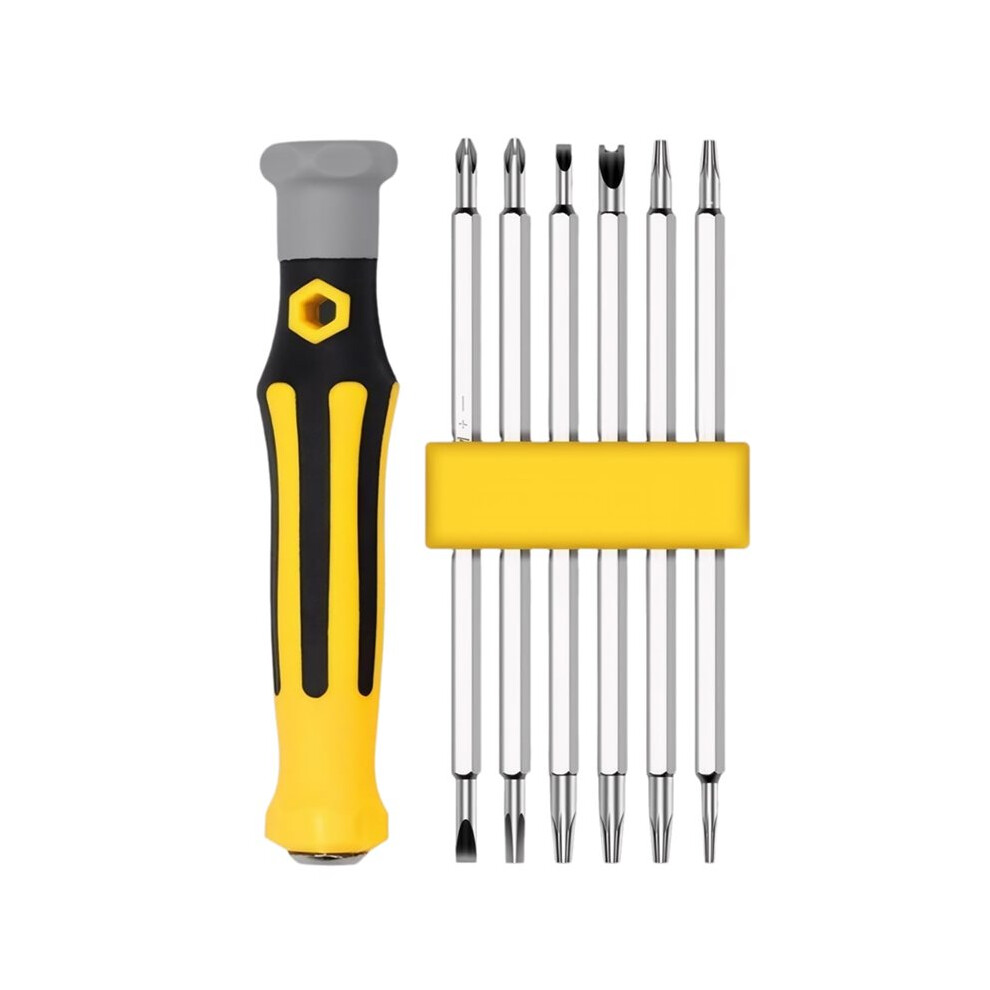 12-In-1 Screwdriver Multibit Screwdriver With Magnetic Bit Holder Includes Flat Phillips, Hex,Square, And Y Driver 4714171187991