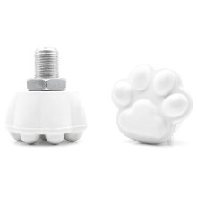2PCS Roller Skate Toe Stops Skates Toe Stopper Roller Skate Stoppers Skating Practice Training Aids White
