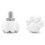 2PCS Roller Skate Toe Stops Skates Toe Stopper Roller Skate Stoppers Skating Practice Training Aids White 1