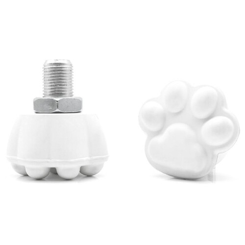 2PCS Roller Skate Toe Stops Skates Toe Stopper Roller Skate Stoppers Skating Practice Training Aids White