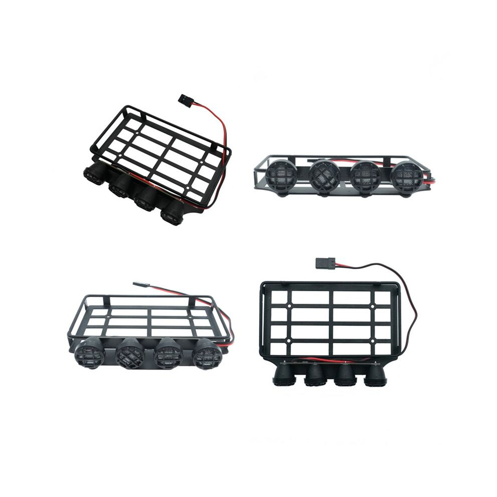 Remote Control Crawler Luggage Carriers Roof Rack Upgrade Accessories For 1/12 Mn82 Crawler Car Decoration Round Lamp Light 6033121050580