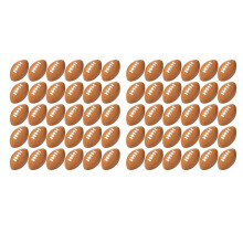 50 Palline Antistress da Rugby,  Palla Sportiva in Schiuma, Palla Sportiva in Schiuma per Ricompensa di Carnevale Scolastico, Riempitivi Regalo