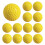 12 Pcs Pitching Machine Softballs Dimpled Softballs 12-Inch Pitching Machine Softballs for Hitting and Fielding Practice 1