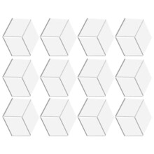 12Pack Acoustic Panels with Self-Adhesive, 12x10.2x0.4Inch Sound Proof Foam Panels, Sound Absorbing Tile for Walls White