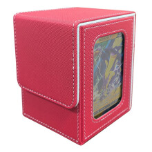 Caja De ExhibicióN De Tarjetas, Caja De Tarjetas Adecuada Para 100 Tarjetas De Doble Funda, Caja De Almacenamiento De Tarjetas PortáTil De Gran