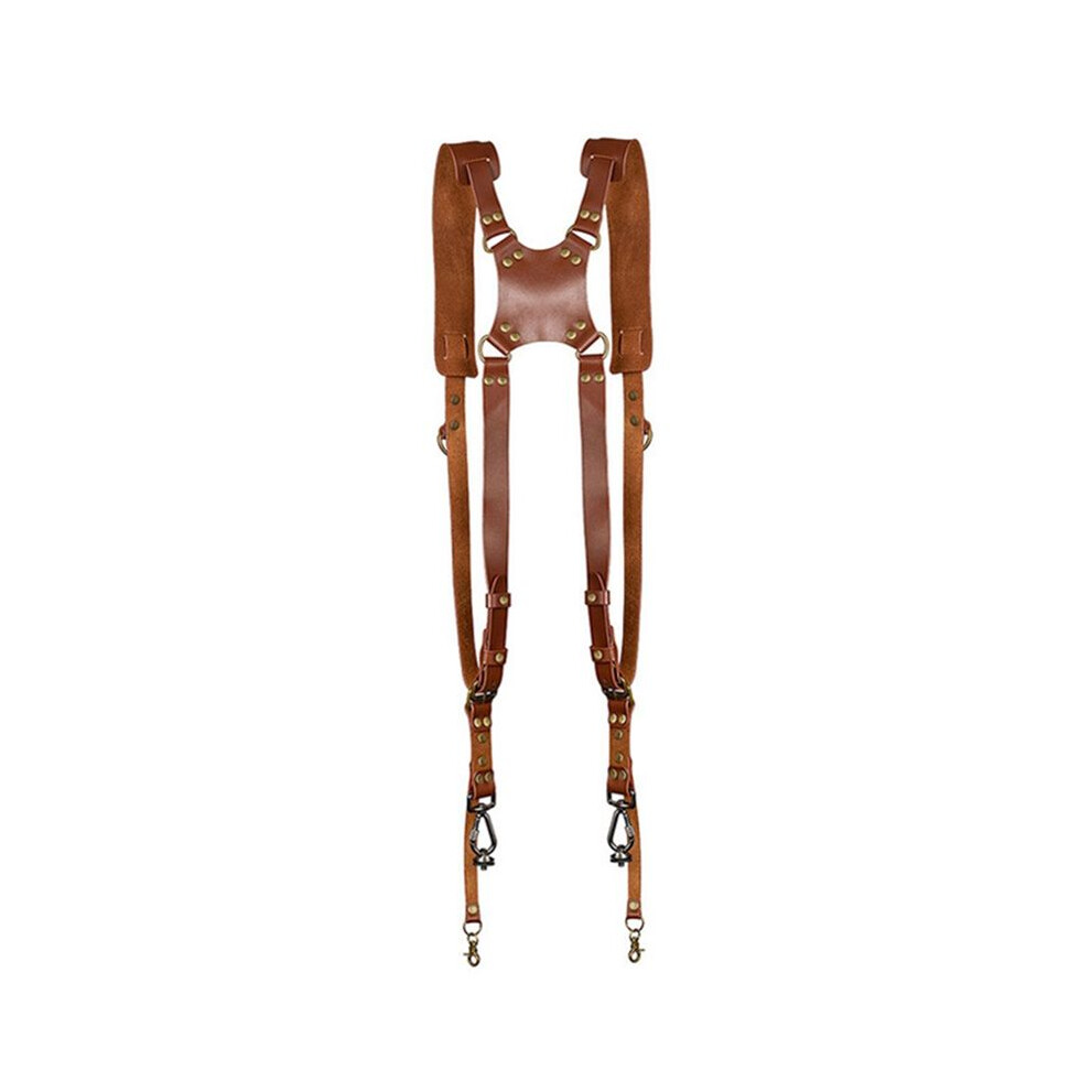 Shoulder Camera Strap For Dv Digital Slr Camera Outdoor Photography Shoulder Strap Double Protection Brown 4711379814544