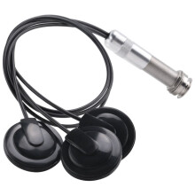 Pickup Gitarowy Piezo Contact Microphone Pickup 3 Przetwornik Pickup System do Akustycznego Jacka 6.35Mm (Czarny)