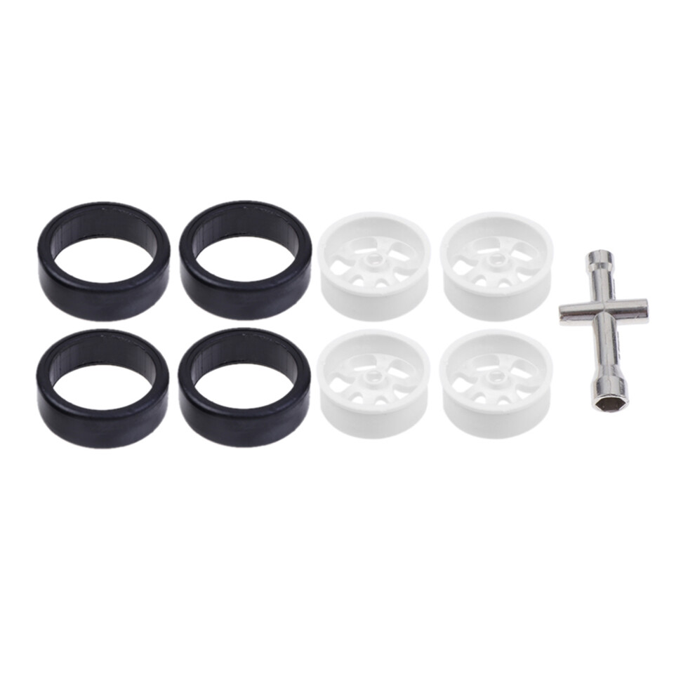K969-01 K969-02 Wheel Rim Hub With Tire For K969 K979 K989 K999 P929 P939 1/28 Rc Drift Car Spare Parts 4713004642836