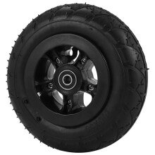 Jeu de Roues de Montagne Tout-Terrain en Caoutchouc Pneumatique de Roue Tout-Terrain de 8 Pouces pour Planche à Roulettes/Scooter/Rotation de