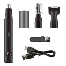 Tondeuse Électrique 3 en 1 pour Poils Du Nez et des Oreilles, Rechargeable par USB, Portable, pour Hommes et Femmes, Sourcils et Poils Du Visage